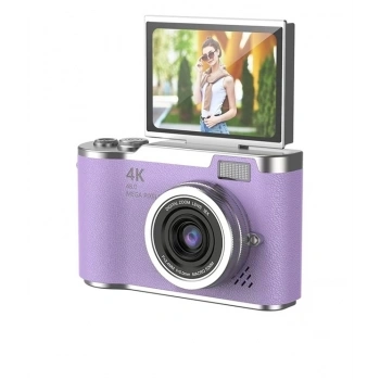 4k Dijital Retro Video Kamera 48mp 18x Zoom Flaşlı (32gb) Kart Dijital Vlog Fotoğraf  Makinesi Türkçe