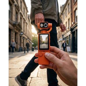 4k Ultra Hd Gimbal Vlog Kamera 180 Derece Döner Lens Ve Sabitleyici Özellikli