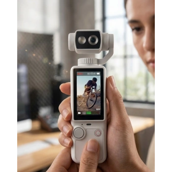 4k Vlog Kamera Otomatik Odaklama Ve Döndürülebilir Lensli Taşınabilir El Kamerası