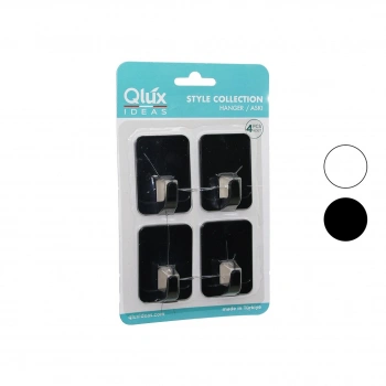 4PCS CLOUD ASKI NO-2 SİYAH - BEYAZ PLASTİK YAPIŞKANLI MONTAJ (5263)