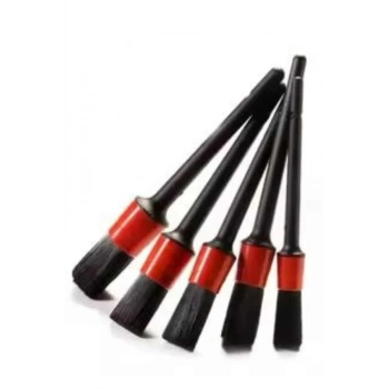 5 Adet Oto Detaylı Temizleyici Araç İçi Temizlik Fırça Seti Koltuk Döşeme Kapı Toz Alma Fırçası