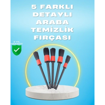 5li Araba Temizlik Fırçaları-farklı Boyutlu Fırçalarla Derinlemesine Temizlik