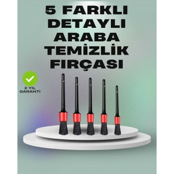 5li Araç Temizlik Fırça Seti-detaylı Temizlik İçin Çok Amaçlı Fırçalar