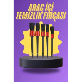 5 Parça Araç İçi Temizlik Fırçası Araç İçi-dışı Temizleme Fırça Seti