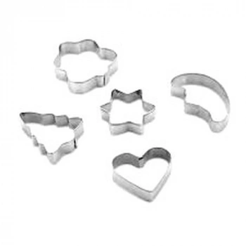 5 PARÇA  METAL BİSKÜVİ KURABİYE KALIP (5263)
