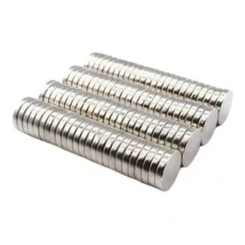 50 Adet 10x2mm Yuvarlak Neodyum Mıknatıs Güçlü Magnet Nikel Kaplamalı