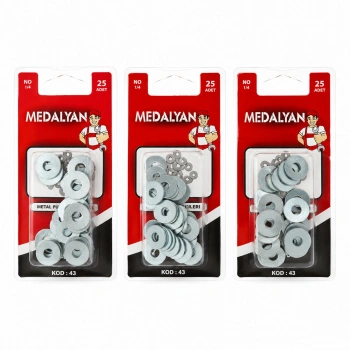 500 ADET 1/4 METAL PUL 12X25PCS (5263)