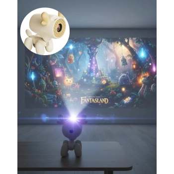 500 Ansı Lümen Parlaklıkta Akıllı Mini Projeksiyon Cihazı