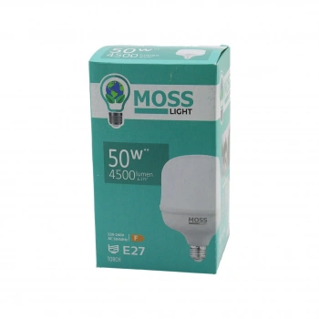 50W  TORCH  LED AMPUL PLASTİK E27 4500LUMEN L175° 5000 SAAT ÖMÜR IP20 185-265V AC  MS-3099 (5263)