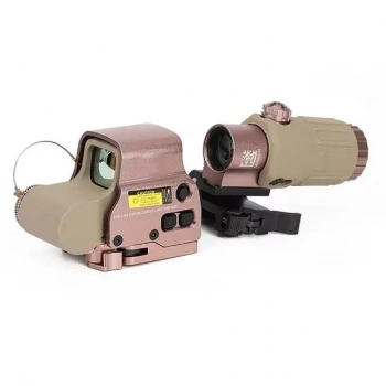 558-g43 Xps2 Hedef İşaretleyici Red Dot - Holografik Nişangâh, 5x Büyütmeli Set Çöl Rengi