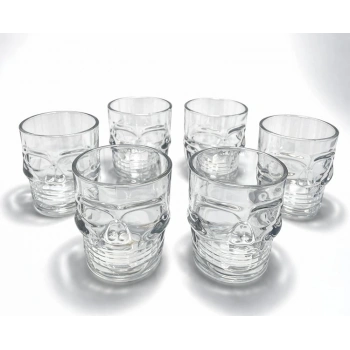 6lı Kurukafa Cam Shot Bardağı Alk5117