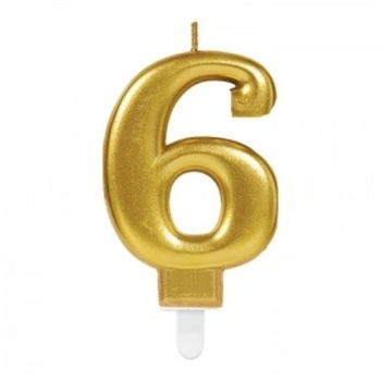 6 Rakam Mum Gold Renk (5263)