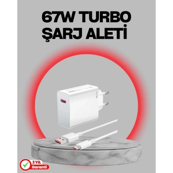 67 Watt Turbo Destekli Şarj Cihazı Honor 50 70 90 Uyumlu
