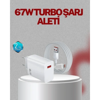 67 Watt Type C Şarj Adaptörü Asus Zenfone 7 8 9 Uyumlu