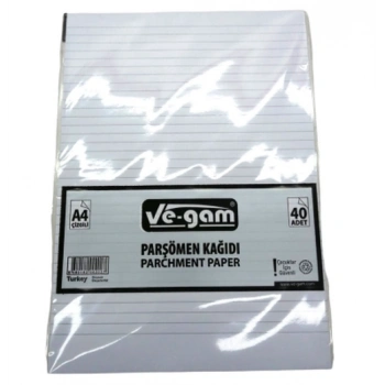 A4 40 PARÇA  ÇİZGİLİ PARŞÖMEN KAĞIDI (5263)