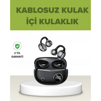 Açık Kulak Tasarımlı Bluetooth 5.4 Kablosuz Kulaklık – Uzun Pil Ömrü