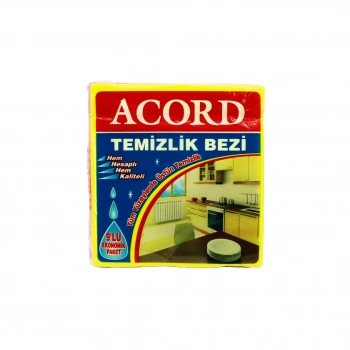 ACORD KOD-384 9 PARÇA  TEMİZLİK BEZİ 35X37CM (5263)