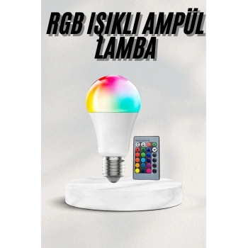 Akıllı Rgb Led Ampul Led Uzaktan Kumandalı Renk Değiştiren Ampul