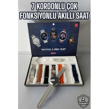 Akıllı Saat 7 Kordonlu Yeni Nesil Arama Cevaplayan Çok Fonksiyonlu