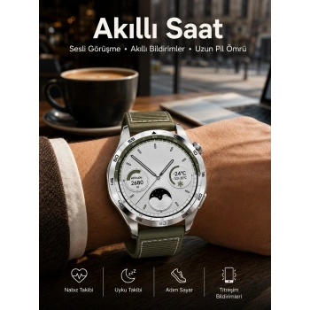 Akıllı Saat Bildirim Görme Sesli Görüşme Çoklu Kordon Gps Takibi