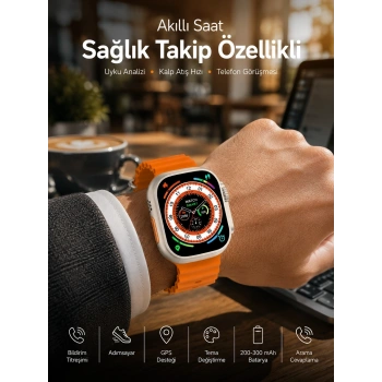 Akıllı Saat Bluetooth Bağlantılı Uyku Ve Sağlık Takibi