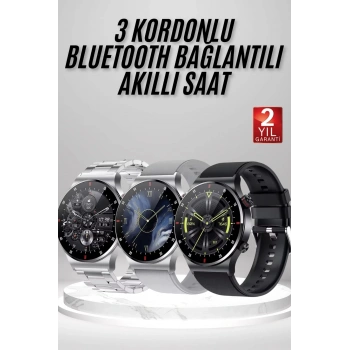 Akıllı Saat Çoklu Kordon Seçeneği Amoled Ekran Çok Fonksiyonlu Bluetooth Bağlantılı