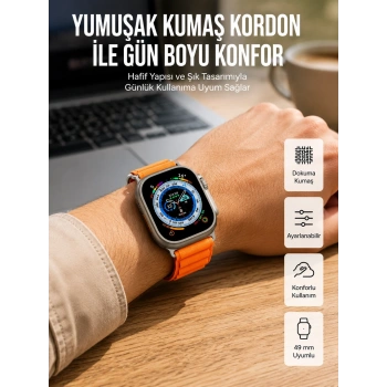 Akıllı Saat Ultra Android & İos Uyumlu Arama Bildirim Özellikli