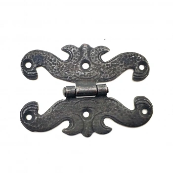 Antika Tarz Dekoratif Pirinç Kelebek Menteşe - 63x45 Mm, Oksit