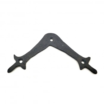 Antika Tarz Dekoratif Pirinç Zambak Gönye - Üst, 107x107 Mm, Oksit