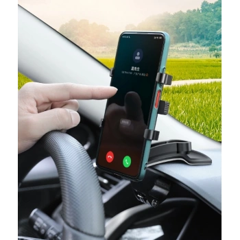 Araba Gösterge Üstüne Takılan 360 Oynar Başlıklı Telefon Tutucu (5263)