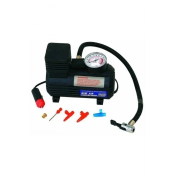 Araba Oto Araç Lastik Şişirme Pompası Hava Kompresörü 250psi 12v Volt Şişirici Kompresör Pompa Seti