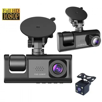 Araç Araba Kamerasi Black Box Traffic Recorder  3 Kameralı (5263)