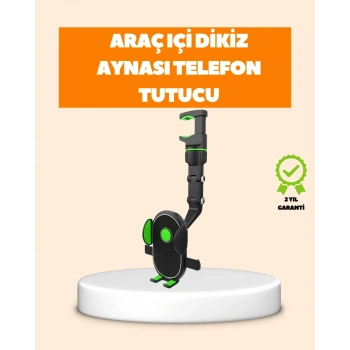 Araç İçi Dikiz Aynası Telefon Tutucu Katlanabilir Ve Çok Fonksiyonlu