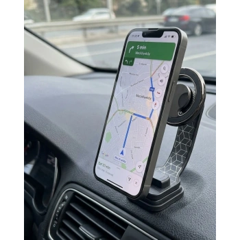 Araç İçi Manyetik Telefon Tutucu Katlanabilir Navigasyon Standı