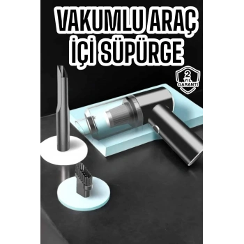 Araç İçi Süpürge Vakumlu Şarjlı Süpürge Filtreli