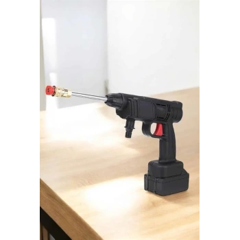 Bahçe Ve Araba Yıkama Tabancası Su Basınçlı Hazneli Bataryalı Oto Yıkama