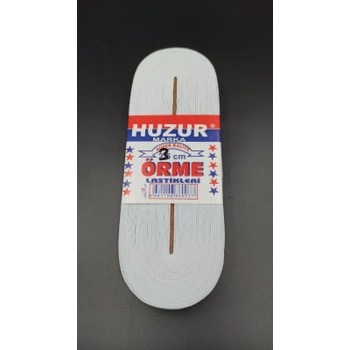 BEYAZ - 3CM PAÇA LASTİK YASSI GENİŞ 10MT. (5263)