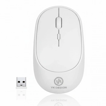 Beyaz Renkli Ergonomik Sessiz Kablosuz Mouse – USB Alıcılı, Ofis ve Oyun İçin Konforlu Bilgisayar Faresi MS6310 (5263)