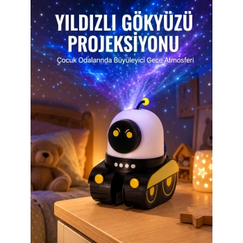 Bluetooth Bağlantılı Yüksek Çözünürlüklü Galaksi Projektör Yeni Nesil