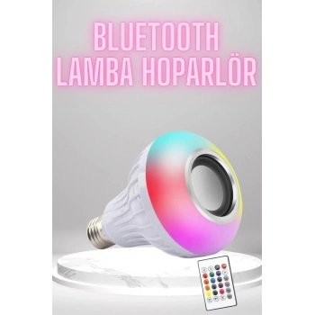 Bluetooth Hoparlör Akıllı Rgb Led Işık Renk Değiştirme Ses Bombası Ampül Görünümlü