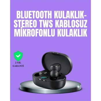 Bluetooth Kulaklık Tws Yüksek Ses Kaliteli Kesintisiz Dijital Göstergeli Kulaklık