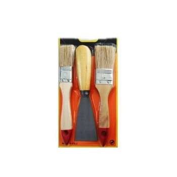 Boya Kestirme Fırça- Spatula Seti 3lü (5263)