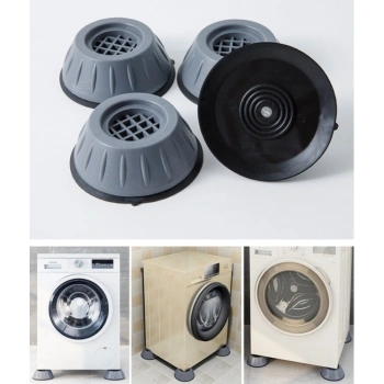 Çamaşır Makinesi Titreşim Engelleyici Stoper GRİ 4 lü Set (5263)