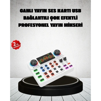 Canlı Yayın Ve Karaoke İçin Profesyonel Ses Kartı Bluetooth Destekli