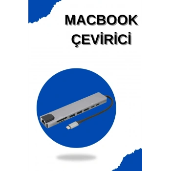 Çevirici Dönüştürücü Adaptör Macbook 3 In 1 Type-c To Hdmı Usb 3.0