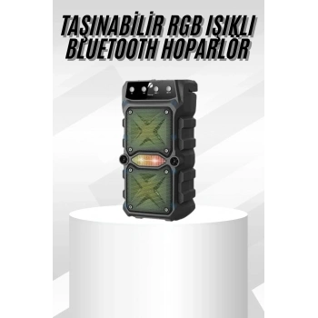 Çift Çıkışlı Güçlü Bataryalı Kablosuz Yüksek Ses Kaliteli Bluetooth Hoparlör