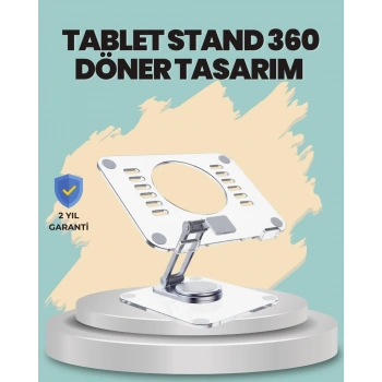 Çift Eksenli Ayarlanabilir Tablet Destek Standı