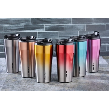 CKR-2049 400ML.ÇELİK MUG TERMOS BARDAK ÇİFT RENK (5263)