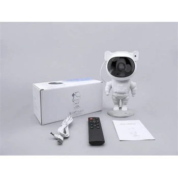 Çocuklara Özel Projeksiyon Astronot Lamba Speaker Sevimli