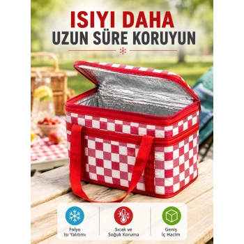 Çok Amaçlı Isı Yalıtımlı Termos Çanta Piknik Kamp Seyahat Ve Market Kullanımına Uygun